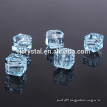 8*8 mm china red cube glass bead for decoration